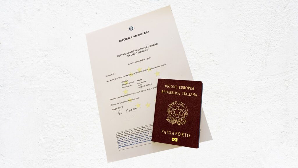 Certificado de Registro de Cidadão da UE residindo em Portugal